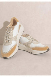 Tan Brown Lace-up Platform Sneakers - Shop Now, Sneakers, $ 89.95, A Moment Of Now™
